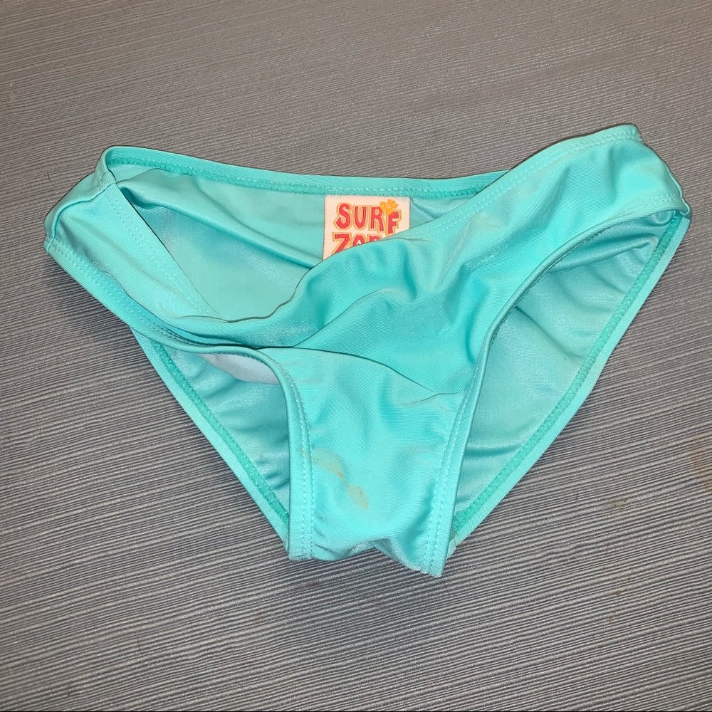 New Surf Zone Girls Teal Bikini Bottoms 10/12